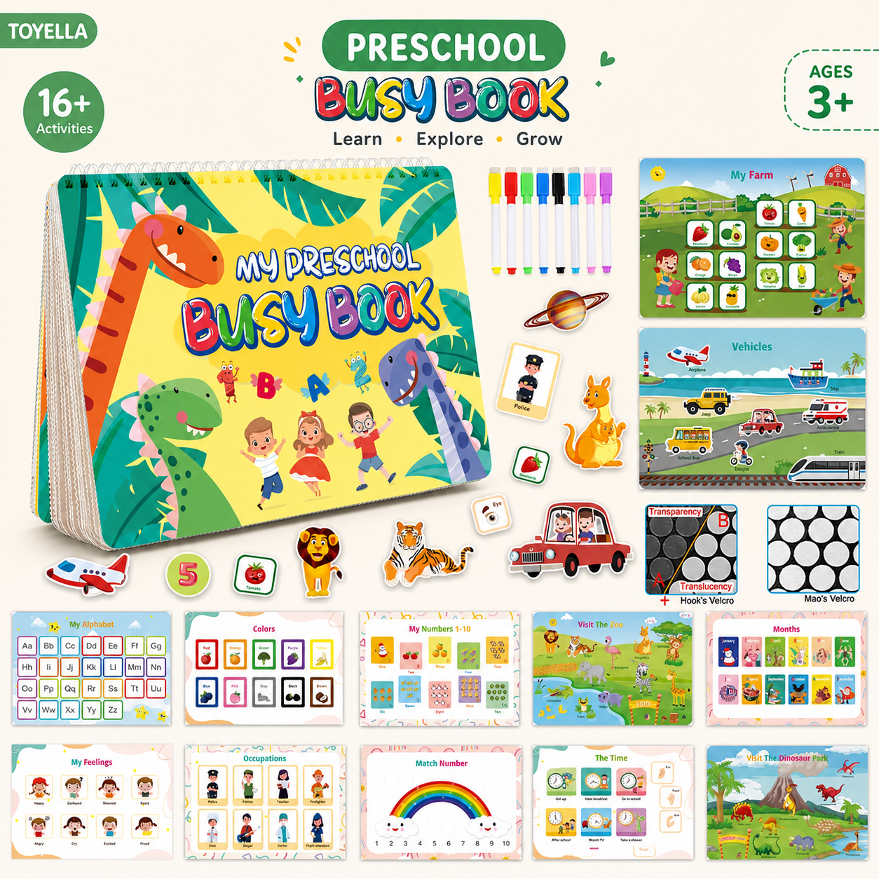Toyella Printable Busy Book Pack