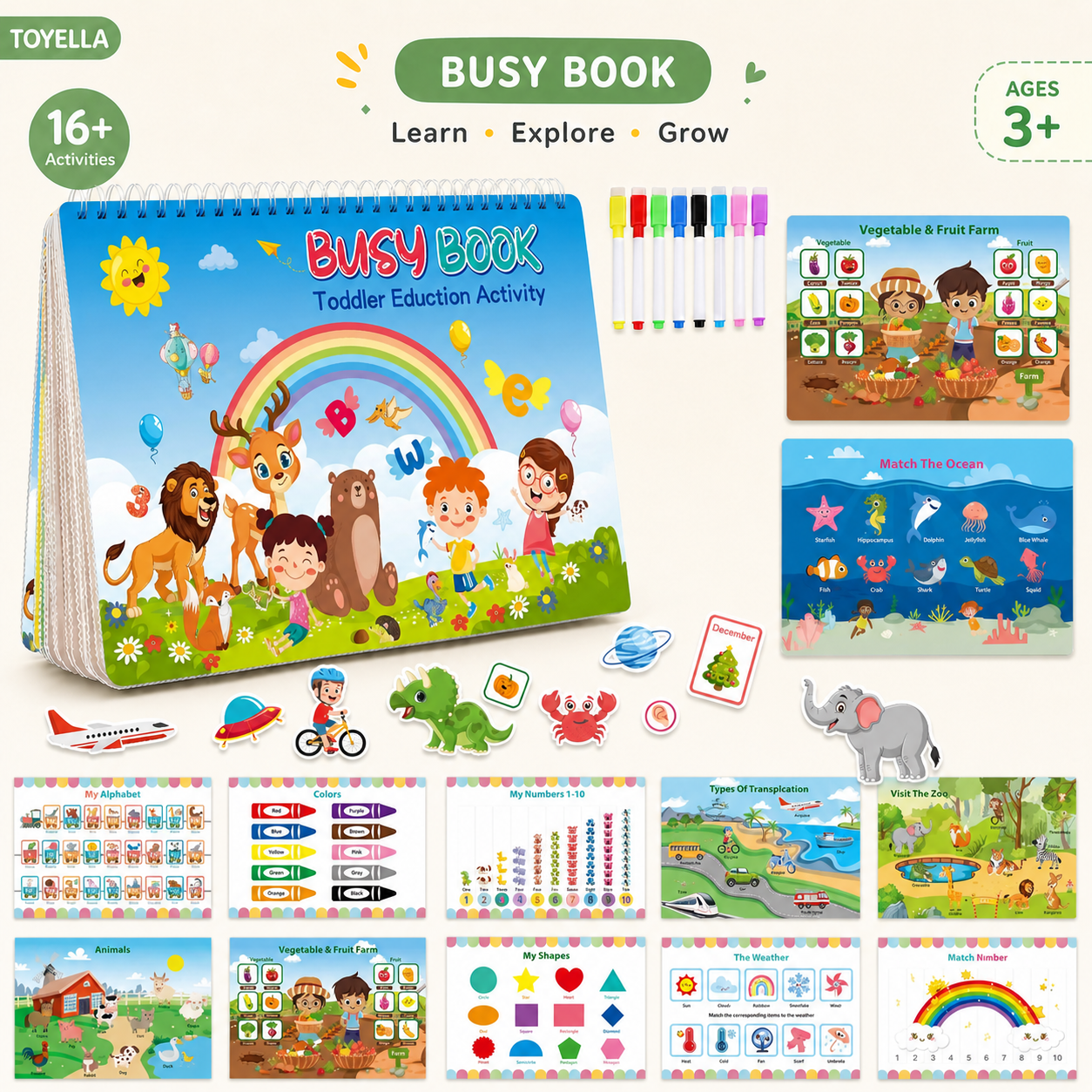 Toyella Printable Busy Book Pack