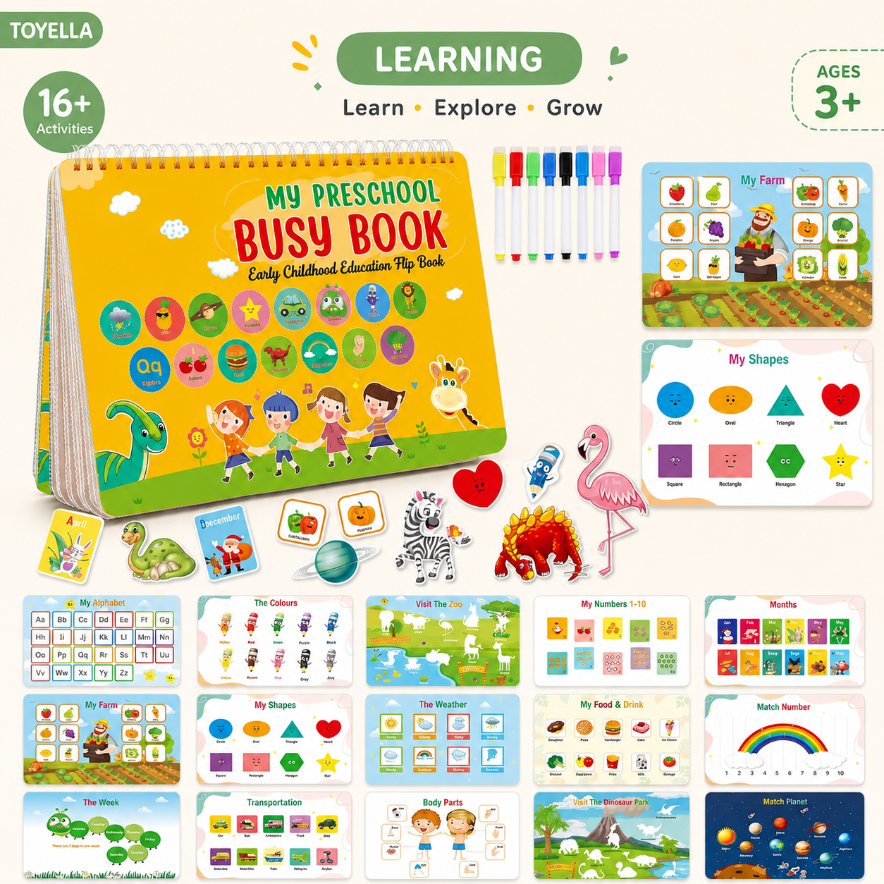 Toyella Printable Busy Book Pack