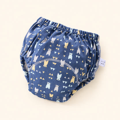 Toyella potty training pants - Full print bear - cream background
