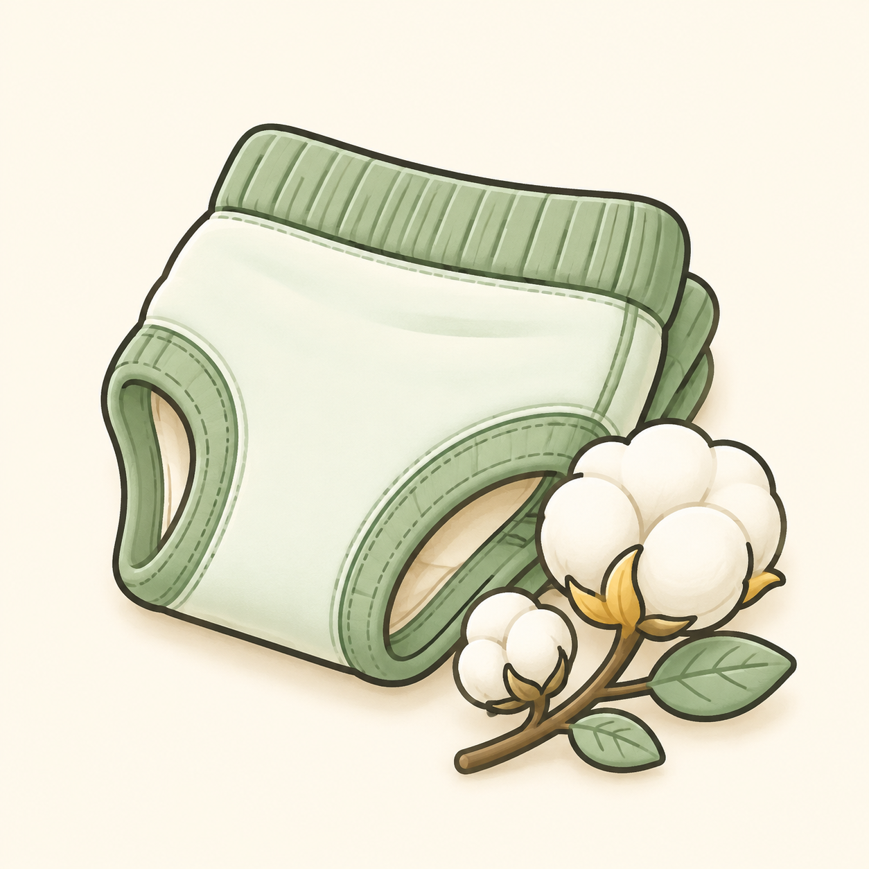 Soft cotton comfort icon