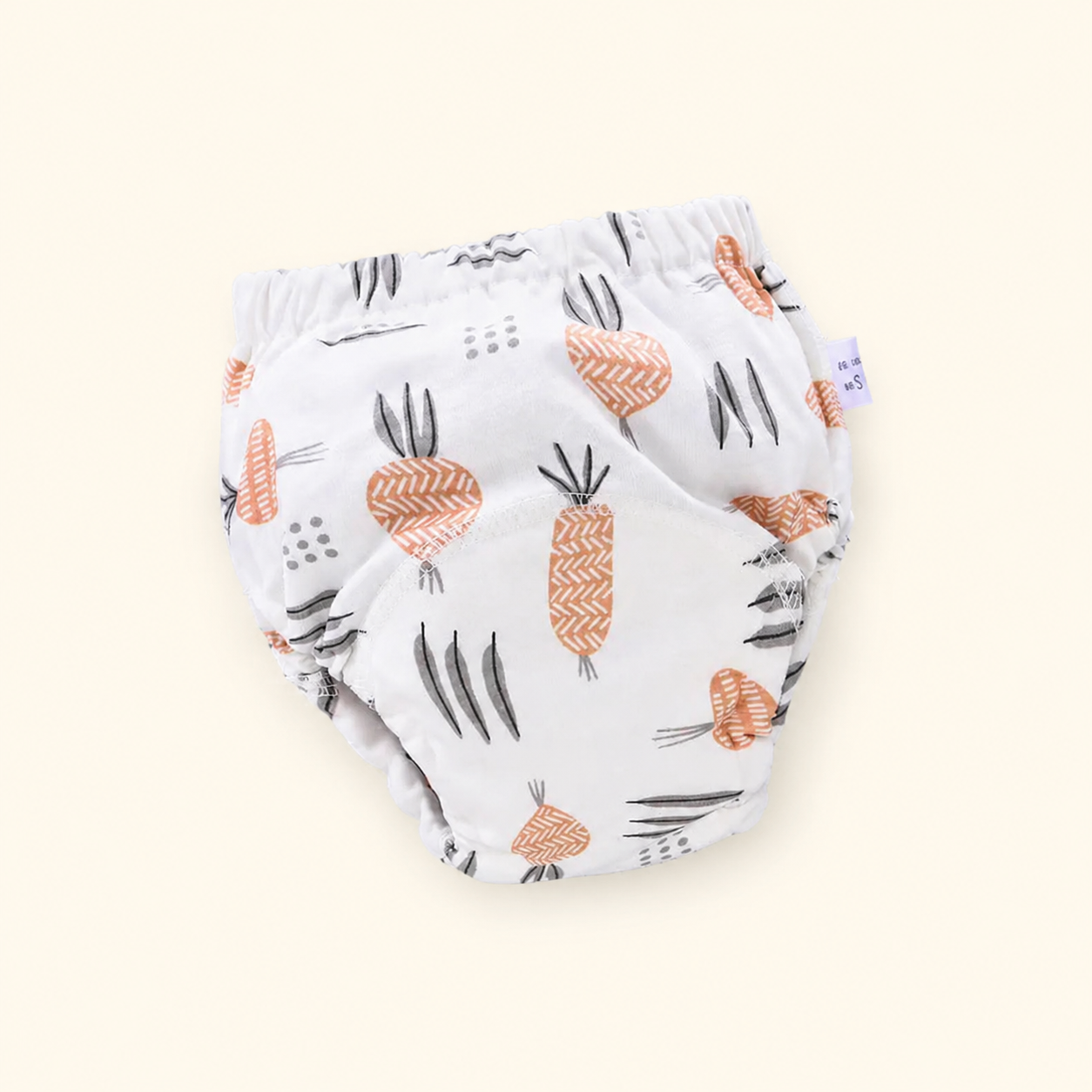 Toyella potty training pants - Radish - cream background