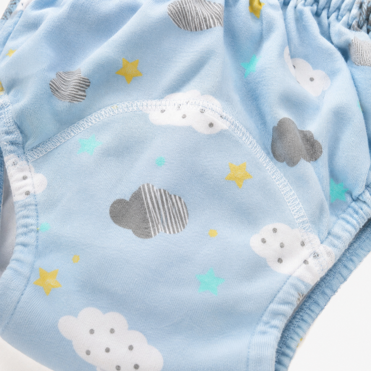 Cotton fabric and reinforced stitching detail