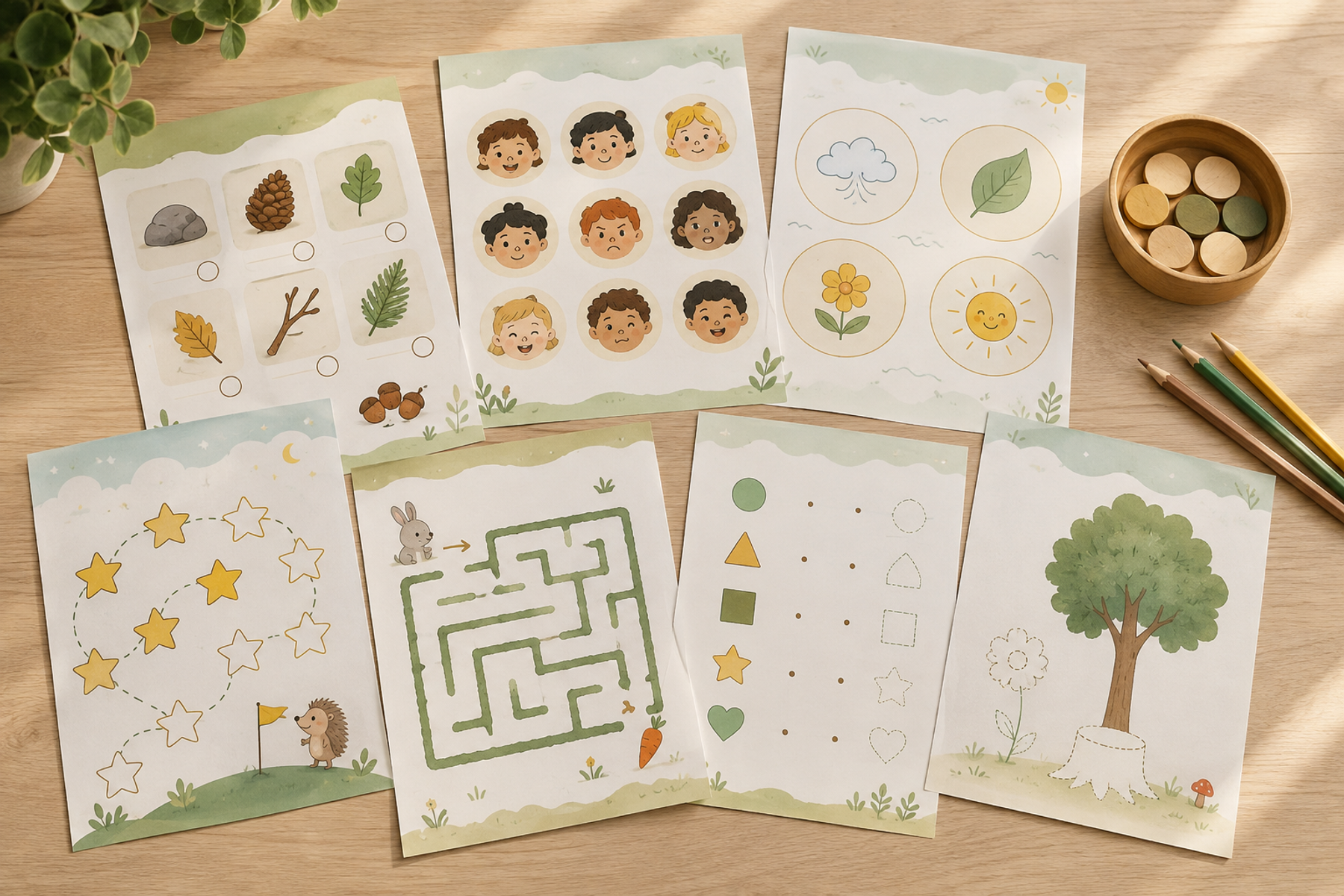 Starter Pack printable activity contents