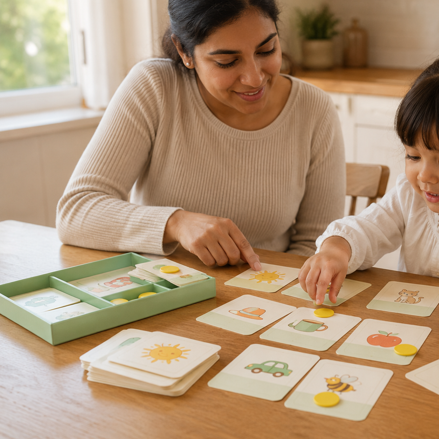 Toyella Ultimate Play and Learn Library — parent and child activity